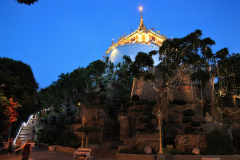 Golden-Mount-Bangkok: back down after sunset