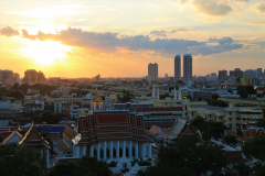 Golden-Mount-Bangkok sunset view