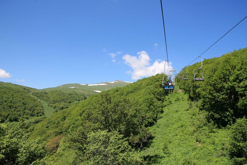 Chair lift in Tsakhadzor