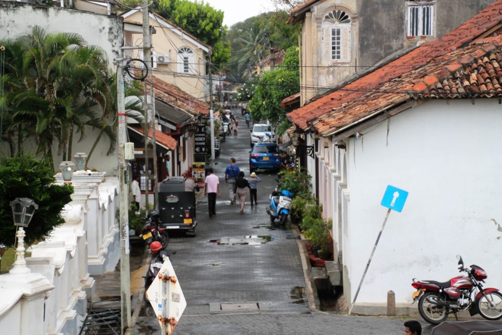 Narrow roads at Galle Fort