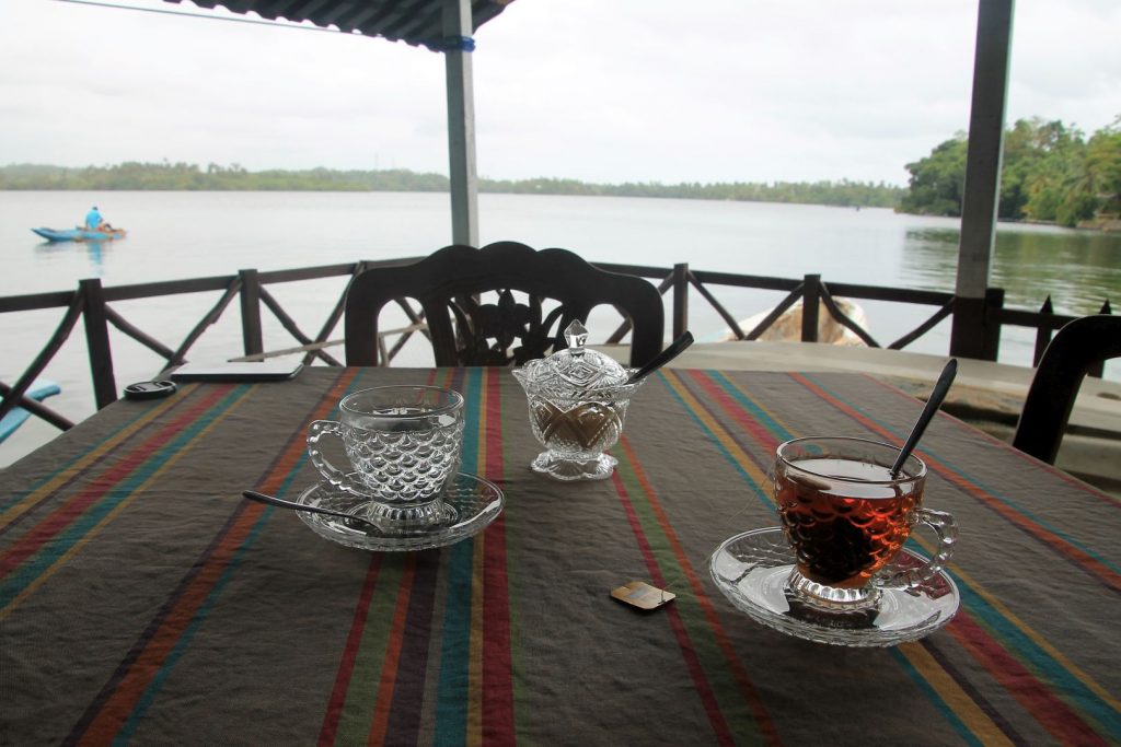 Tea time at the  Lagoon View ECO Hostel 