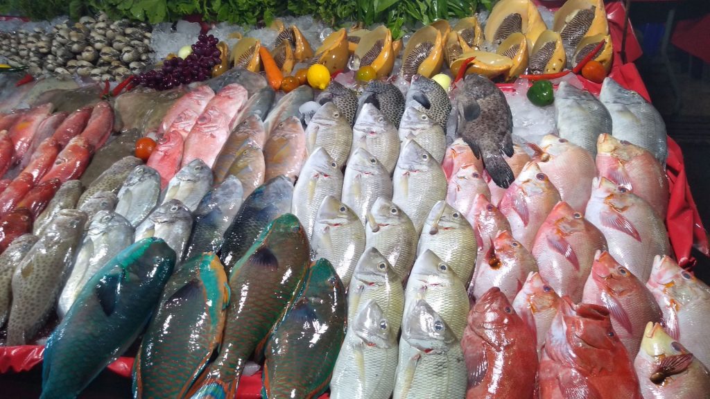 Fish market in Kota Kinabalu